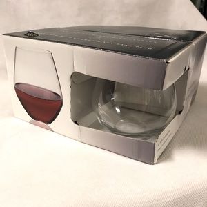 Bohemia Handcrafted Stemless Wine Glasses. Czech Republic Timeless Quality